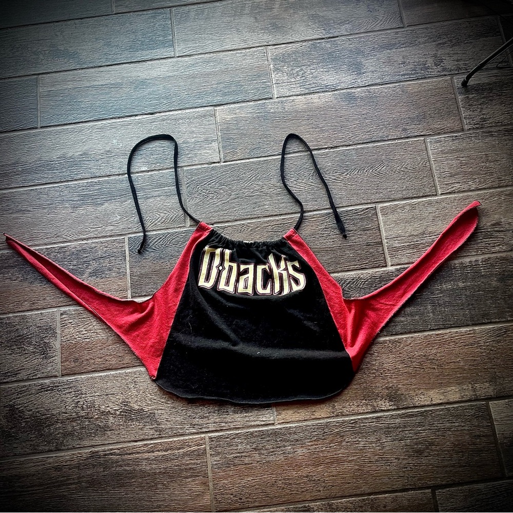 Custom Arizona Diamondbacks halter top red black 0S